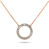 Rose gold diamond necklace