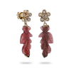 Pink tourmaline danglers
