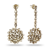 Merry champagne diamond dangler earrings